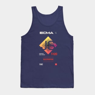 Retro Blank VHS JavaScript (ECMAScript) - Dark Variant Tank Top